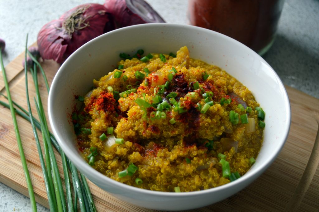 bowel of Curried Quinoa with Turmeric, Cumin and Cayenne