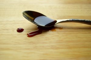 healthy mock maple on a spoon