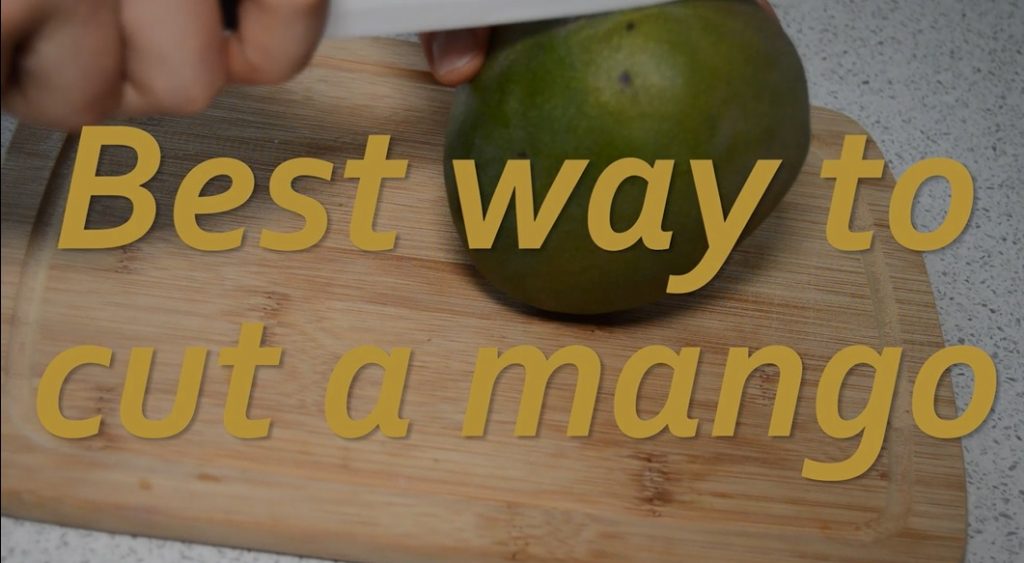 best way to cut mango with ceramic knife