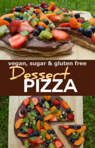 healthy desert pizza