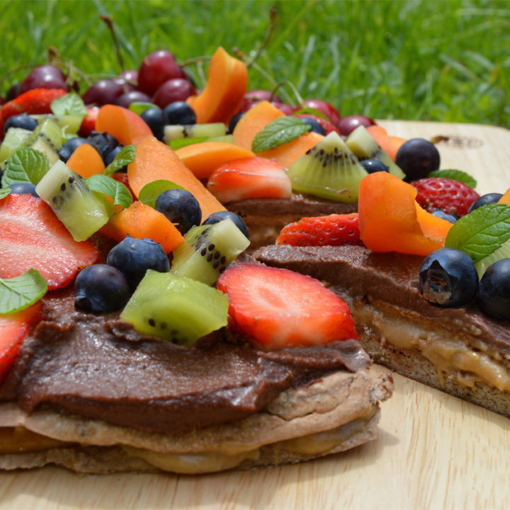 Healthy Dessert Pizza - Vegan and Gluten free