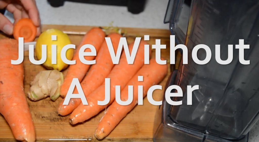 juice without a juicer using a blender