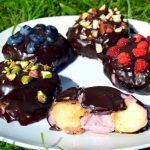 Raspberry Chocolate Doughnut Peaches