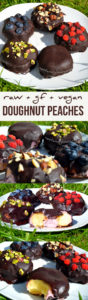 Raw Chocolate Doughnut Peaches With Raspberry Cream Recipe