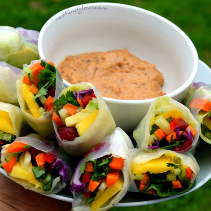 Summer Rolls with Almond Dip-image