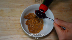 soy sauce for umami and salty