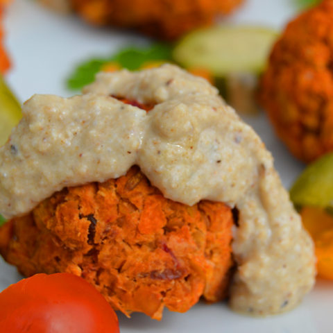 Baked Sweet Potato Falafel