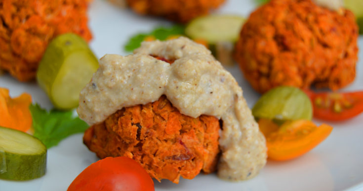 Baked Sweet Potato Falafel