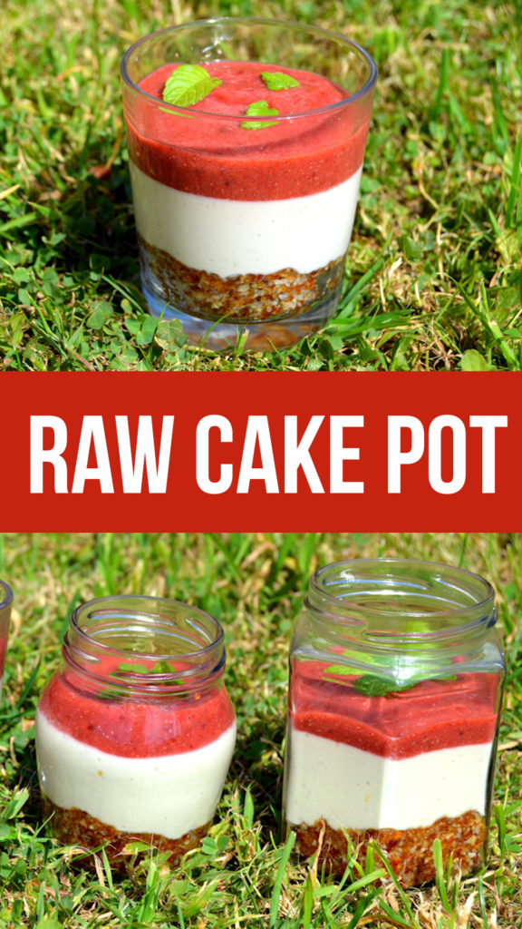 Raw strawberry cheesecake pots are a dairy free dessert made from nuts and fruit. All the flavour of a normal cheesecake but easy to make and high in nutrition . #rawvegan #dairyfree #veganrecipe #plantbased #cheesecake