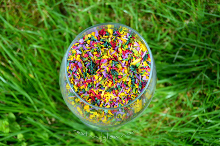 Natural Sprinkles Using Just Fruit and Vegetables for Colour Nest and