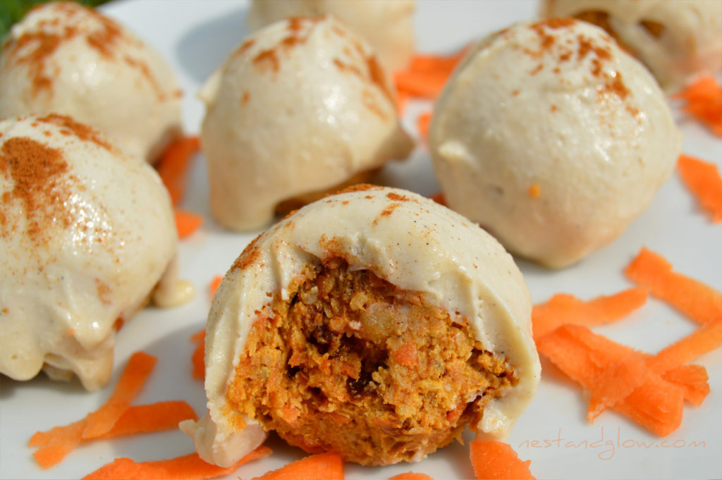 Carrot Cake Truffles with Vanilla Bean Icing Recipe