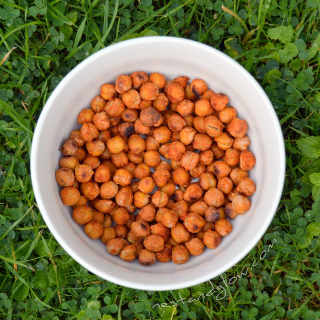 roast chilli chickpeas oil free