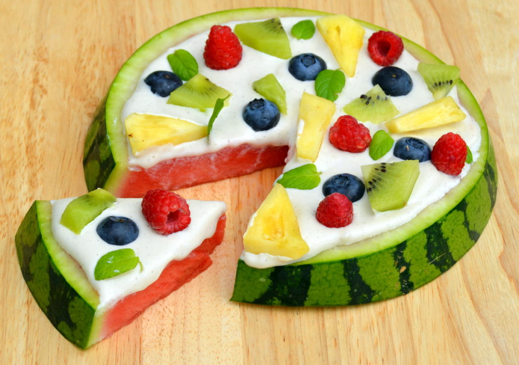 watermelon fruit pizza