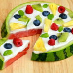 Raw Watermelon Fruit Pizza with Cashew Frosting