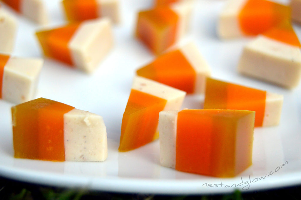 Healthy Candy Corn close up