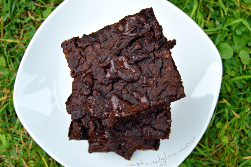 Mung bean chocolate brownies