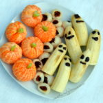 Healthy Halloween Treats – Lychee Eyeballs, Banana Ghosts & Clementine Pumpkins