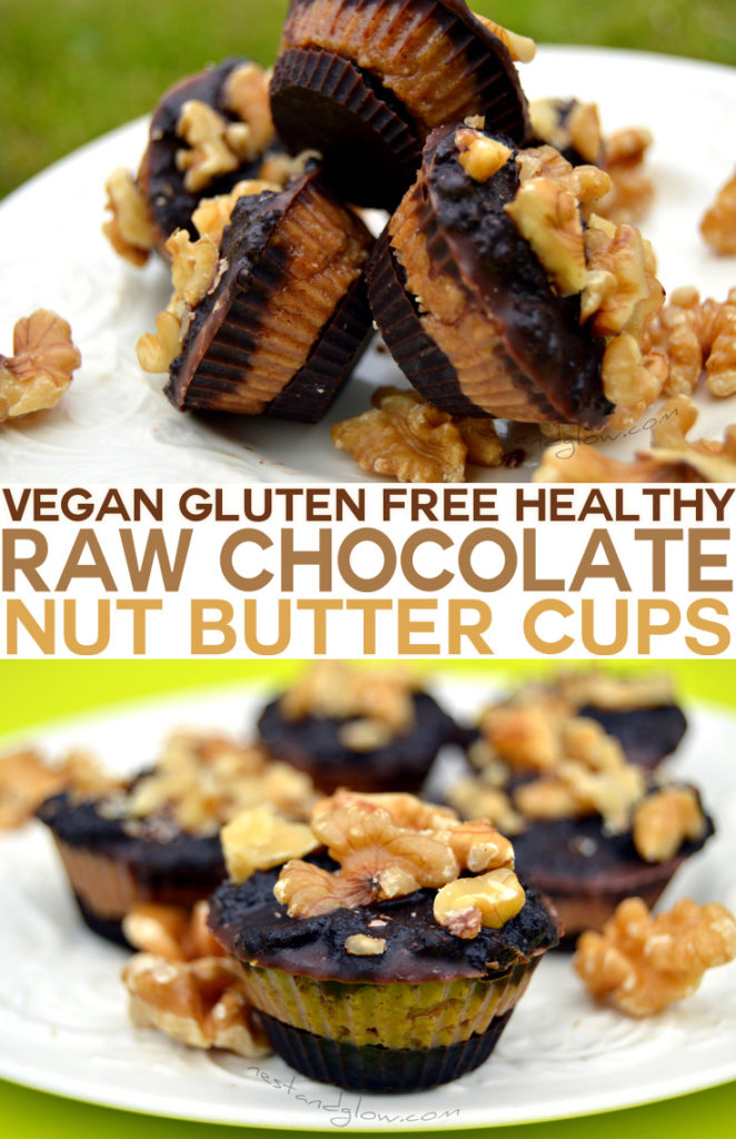 Vegan Gluten Free Raw Chocolate Almond Nut Butter Cups Recipe
