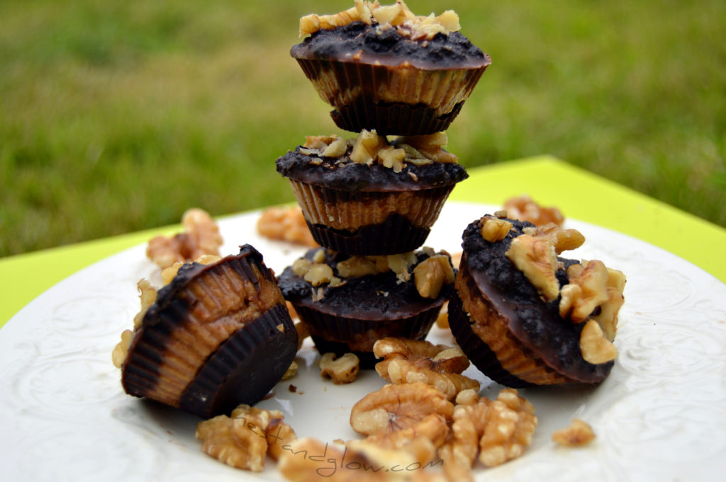 Raw Chocolate Almond Nut Butter Cups Vegan