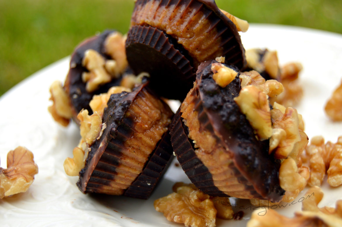 Raw Chocolate Almond Nut Butter Cups Nest and Glow
