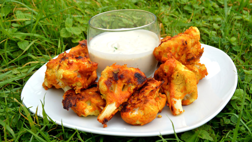 vegan wings gluten free recipe with raw dip