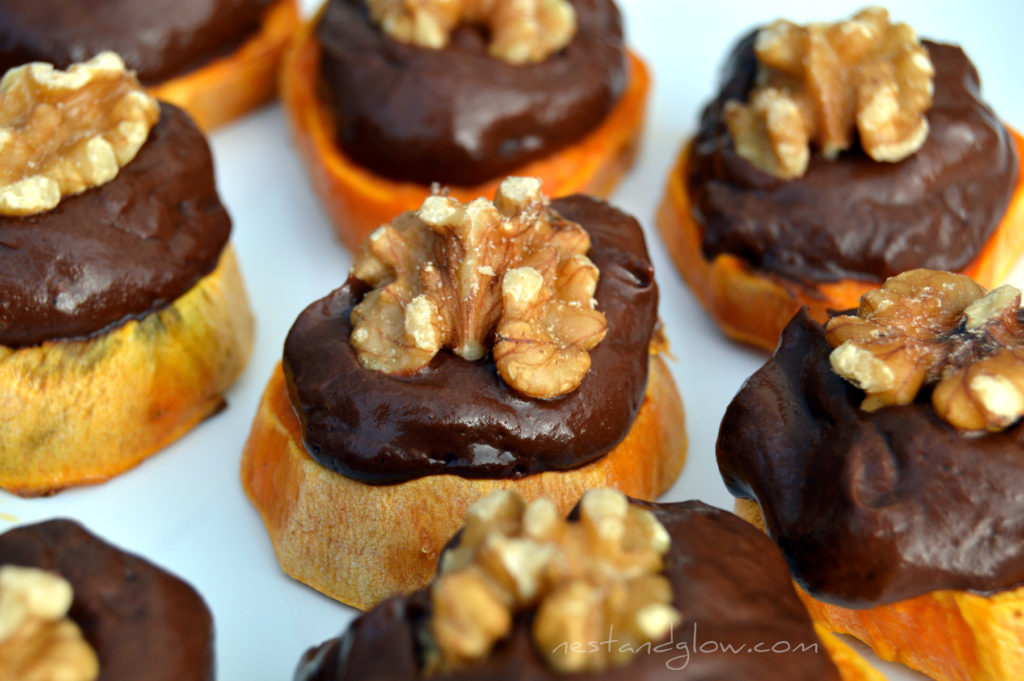 Chocolate Avocado Sweet Potato Bites Healthy Snack