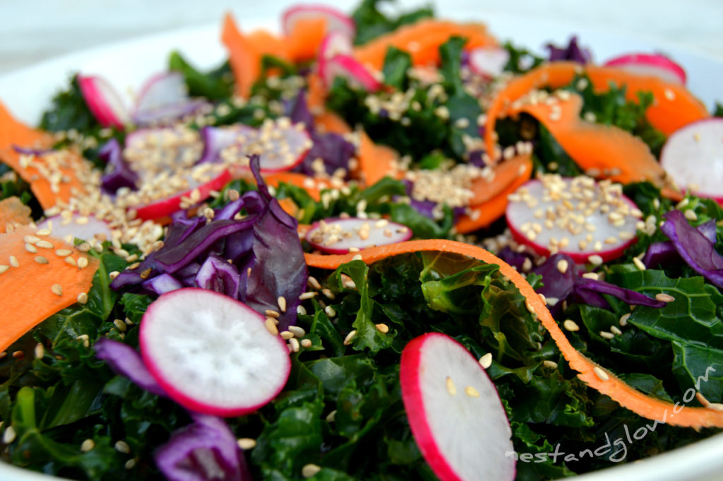 delicious kale recipe close up