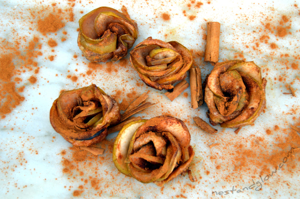 healthy gluten free apple roses