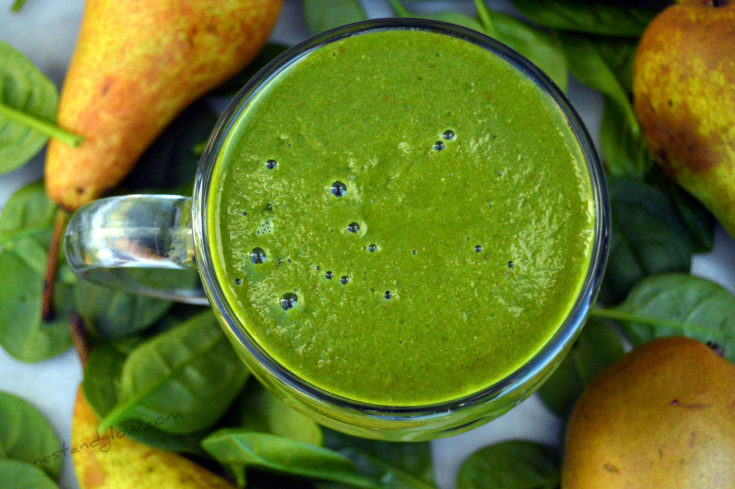 Hemp Protein Pear Spinach Smoothie Recipe