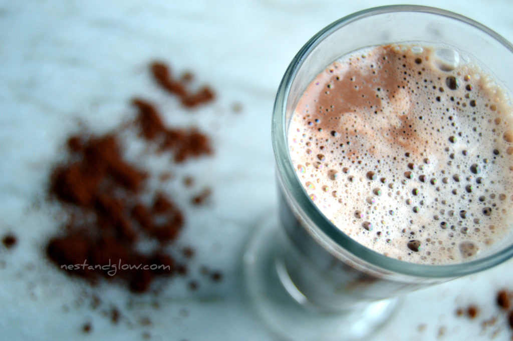 Delicious raw dairy free hot chocolate