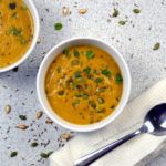 Roasted Butternut Squash Almond Soup