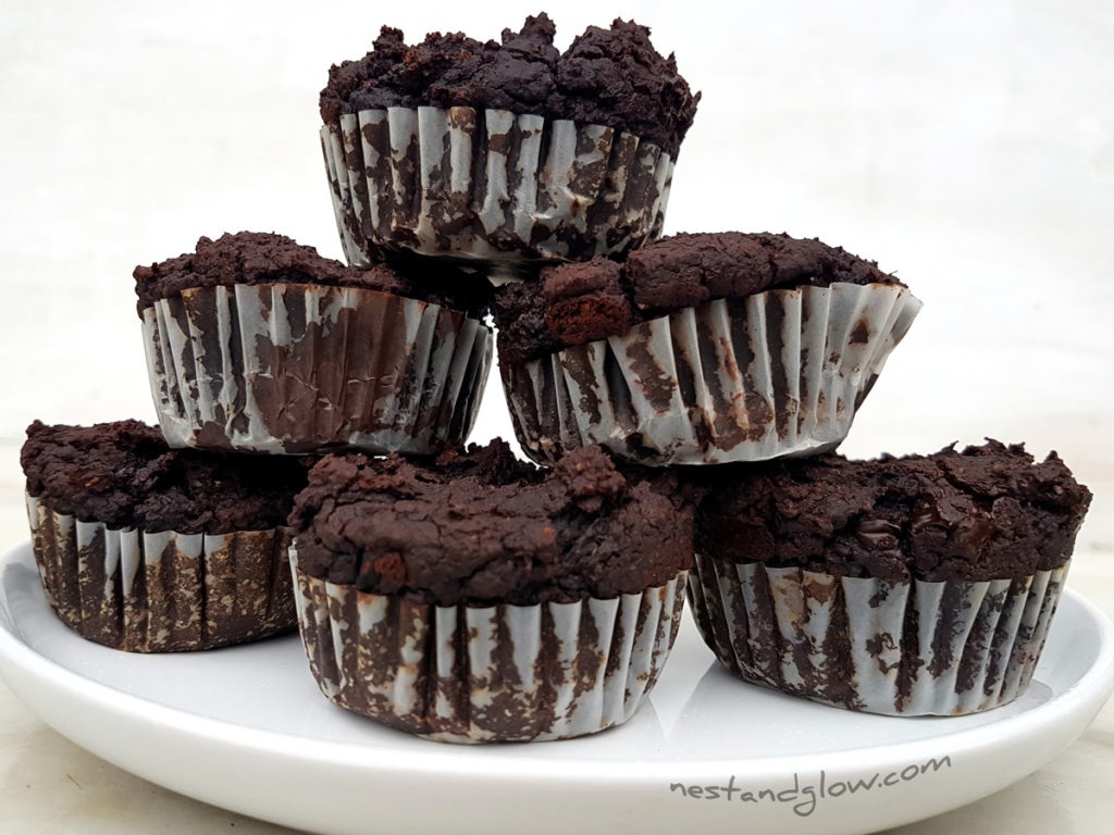 Easy Black Bean Chocolate Fudge Muffins Recipe