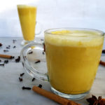 Golden Cashew Turmeric Milk with Ginger and Cinnamon