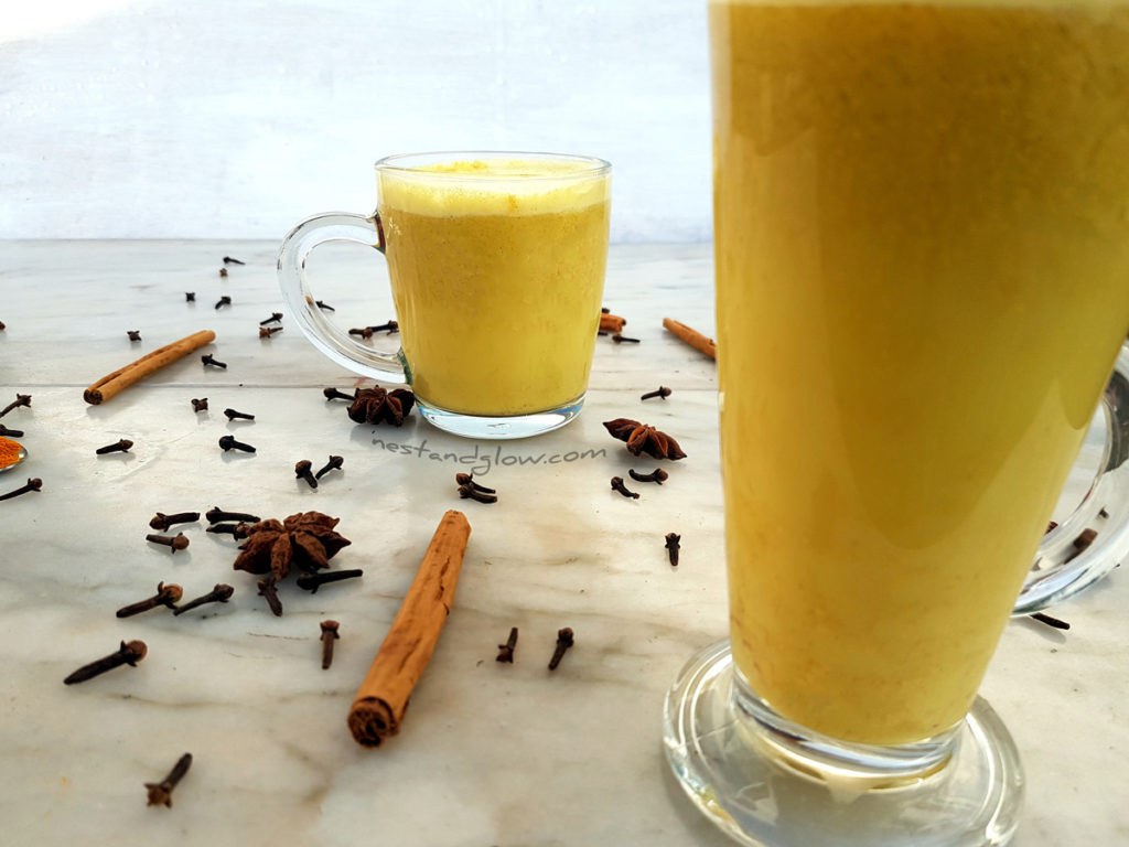 Golden Cashew Turmeric Milk Vegan Recipe