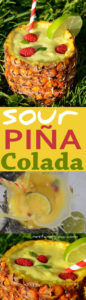 sour lime pina colada cocktail recipe