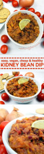 Easy healthy kidney bean dip
