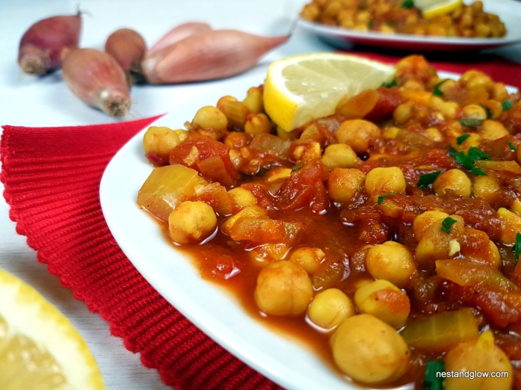 Soured Chickpea Lemon Curry Close Up