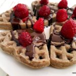 Chia Buckwheat Waffles with Berries and Chocolate