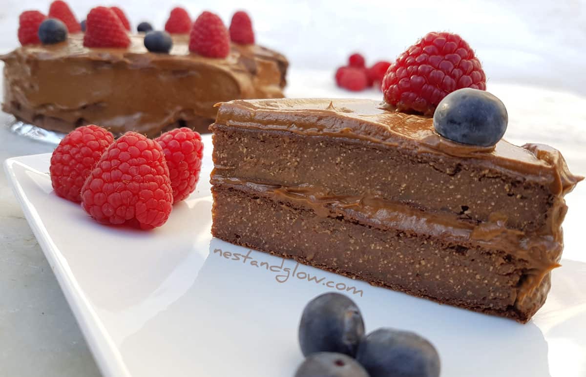 Vegan Quinoa Chocolate Cake with Avocado Frosting [Flour 