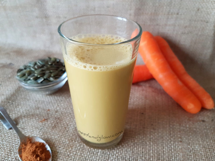 pumpkin seed carrot milk