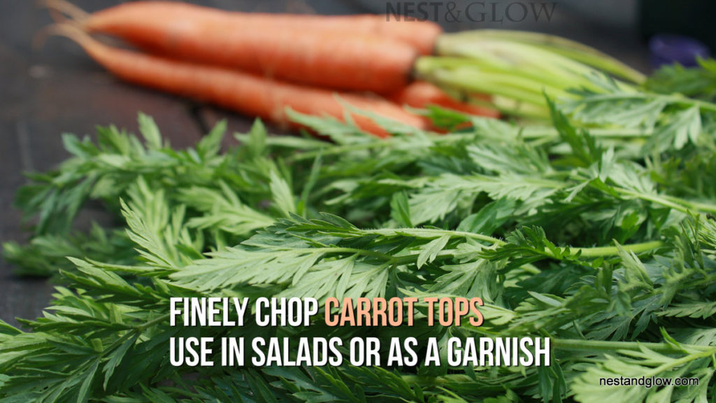carrot tops garnish