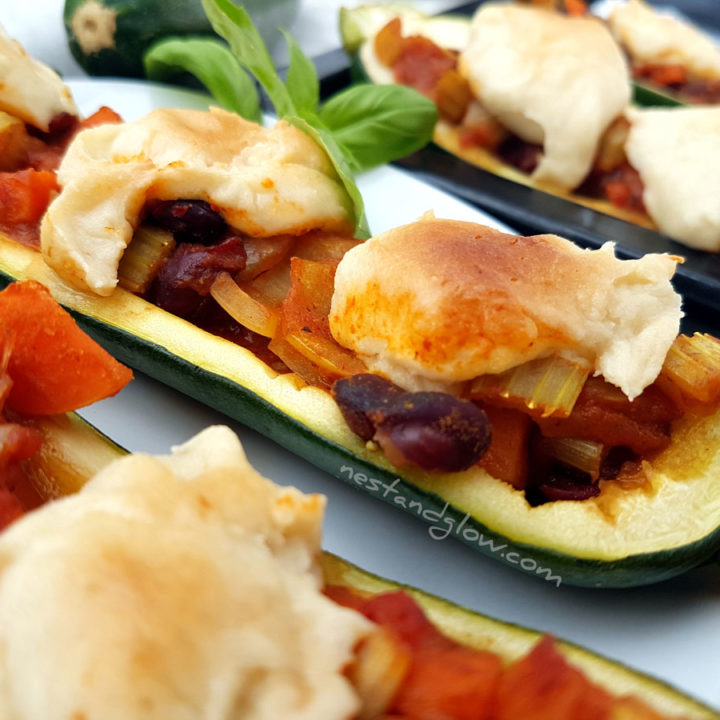 Stuffed Courgettes Cashew Cheese