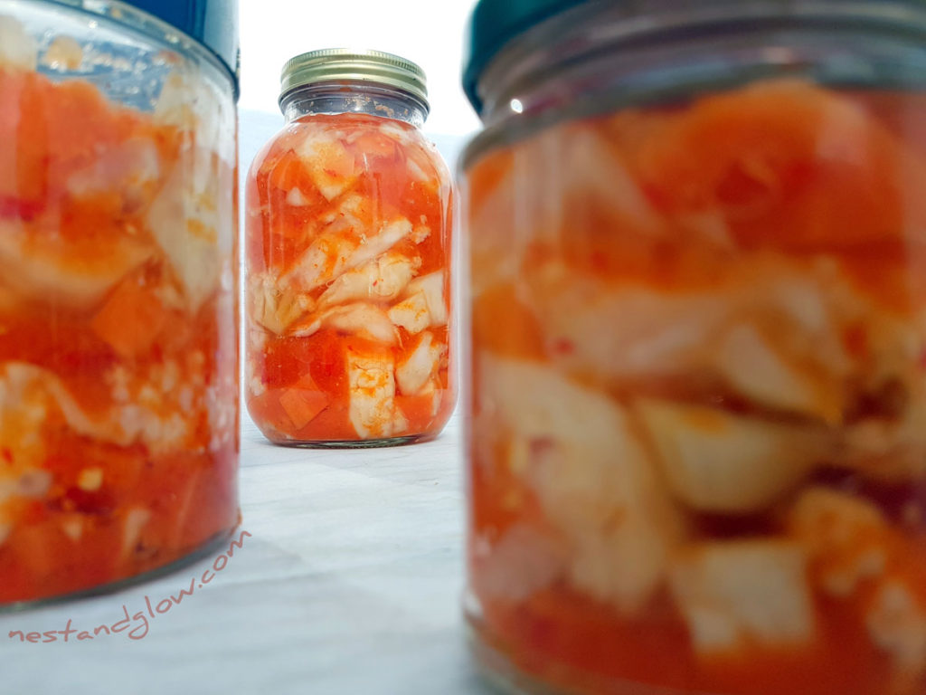Easy Raw Kimchi Recipe - vegan