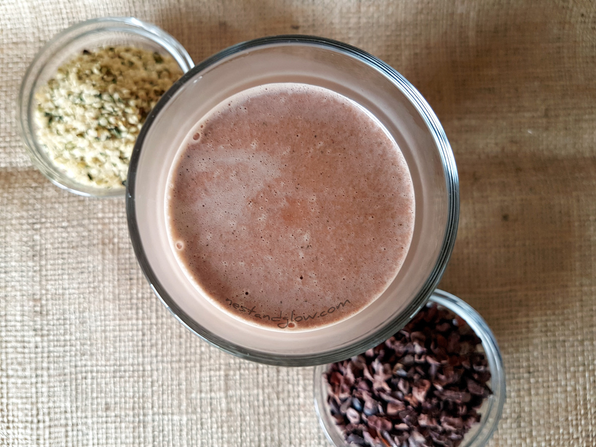 Hemp Seed Cacao Chocolate Milk Nest and Glow