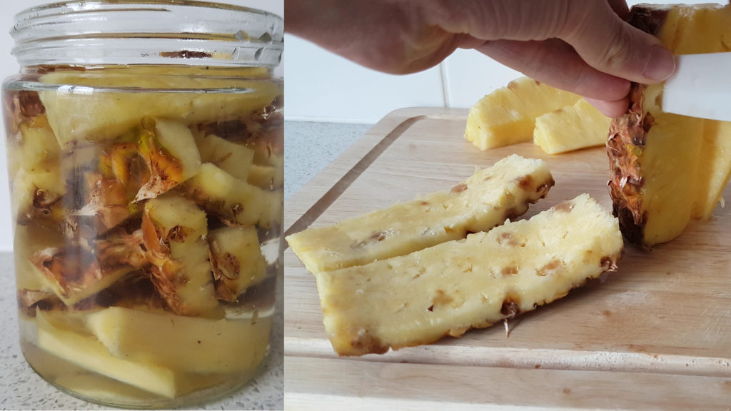 making pineapple vinegar