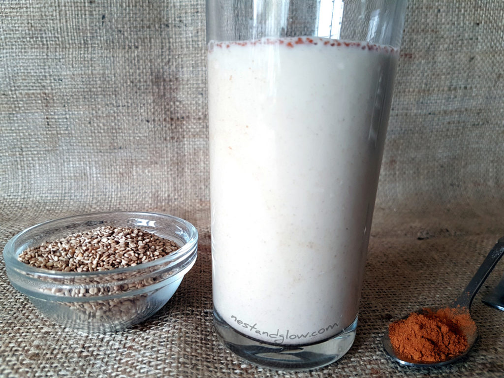 Sesame Seed Cinnamon Milk Recipe