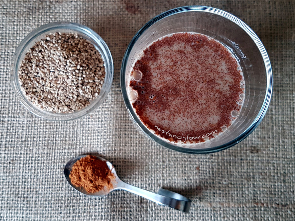 Sesame Seed Cinnamon Milk Recipe DairyFree, Vegan and NutFree