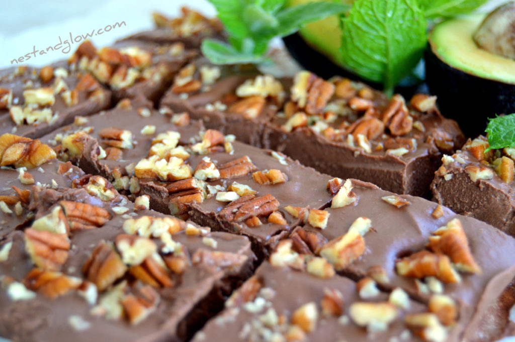 avocado chocolate mint fudge sugar-free