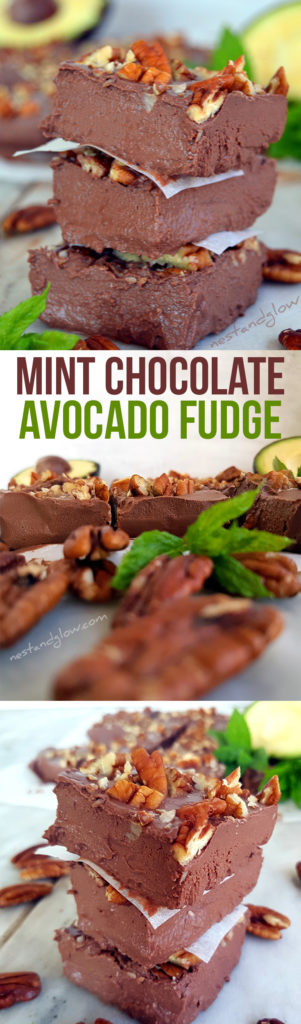 Avocado Chocolate Mint Fudge Recipe