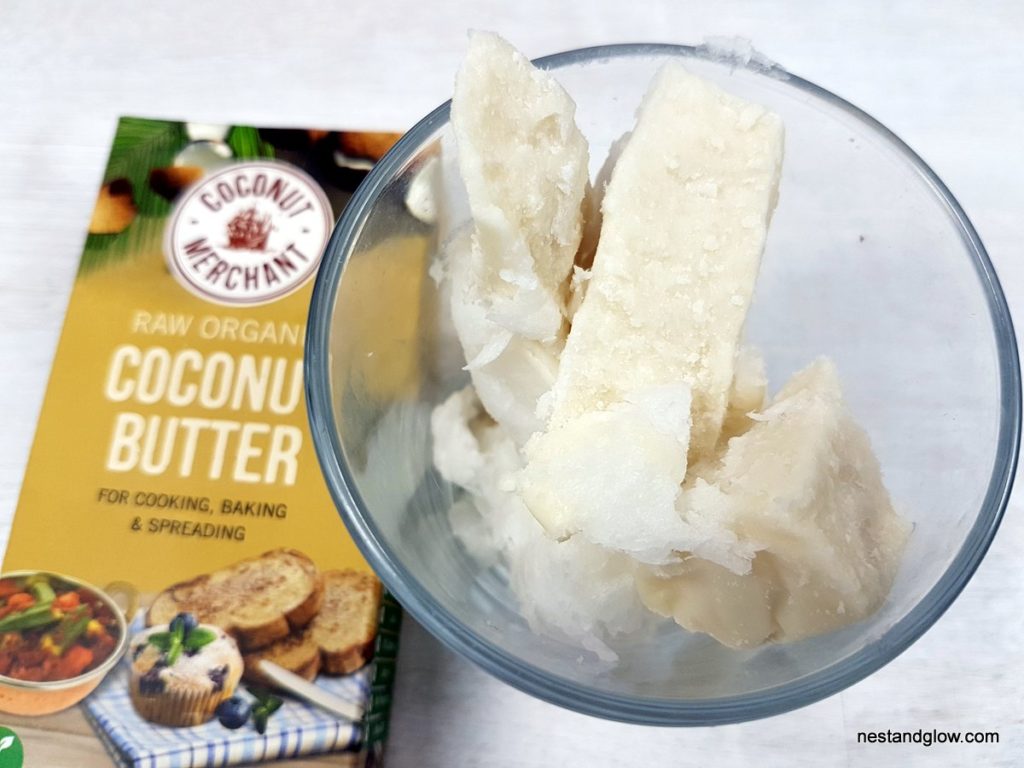 Coconut butter and it's packaging